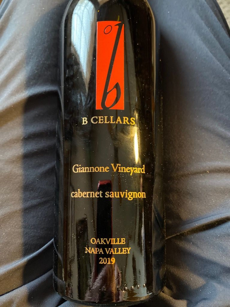 2019 B Cellars Cabernet Sauvignon Giannone Vineyard, USA, California ...