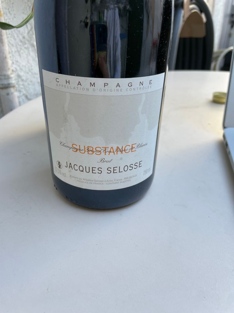 N.V. Jacques Selosse Substance (Dég. 10/2- 2015) - CellarTracker