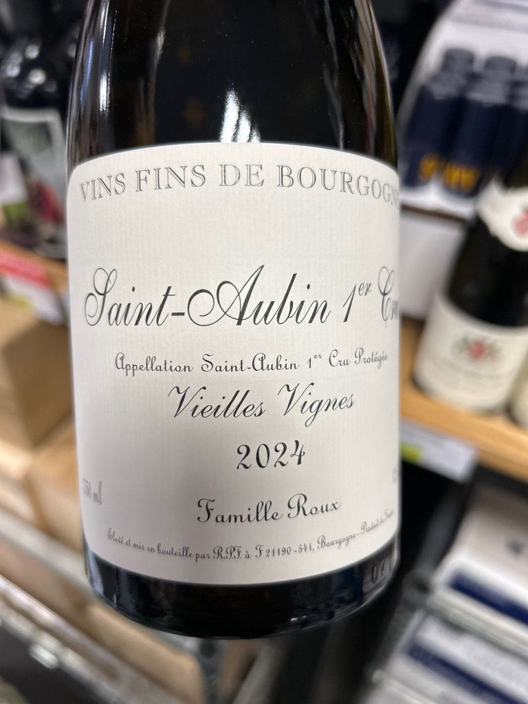 2021 Roux Père & Fils Saint-Aubin 1er Cru Blanc Vieilles Vignes