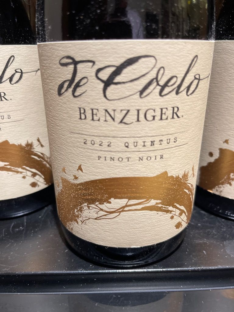 2023 Benziger Family Winery Pinot Noir de Coelo Quintus Vineyard, USA ...