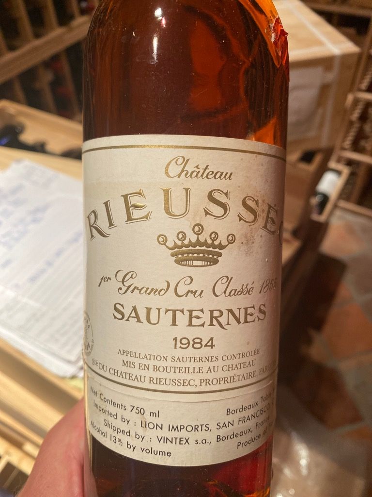 1984 Château Rieussec - CellarTracker