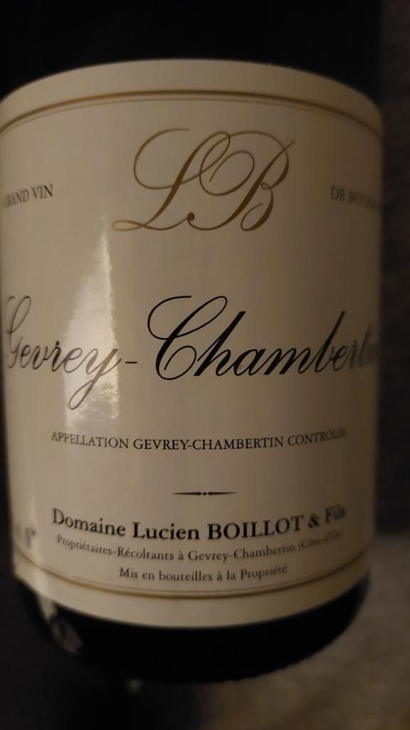 2020 Domaine Lucien Boillot et Fils Gevrey-Chambertin - CellarTracker
