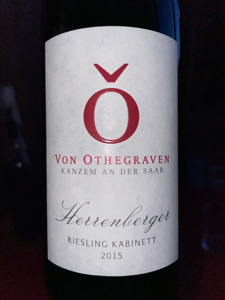 2015 Weingut von Othegraven Wawerner Herrenberger Riesling Kabinett ...