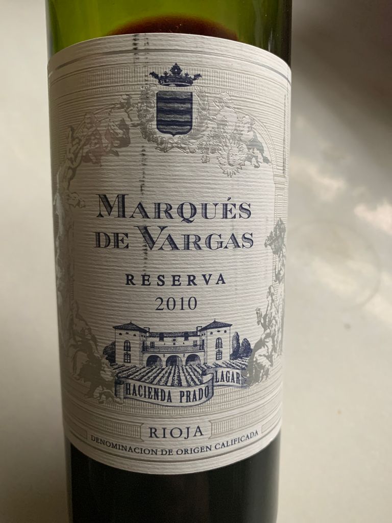 2016 Bodegas del Marqués de Vargas Rioja Reserva - CellarTracker