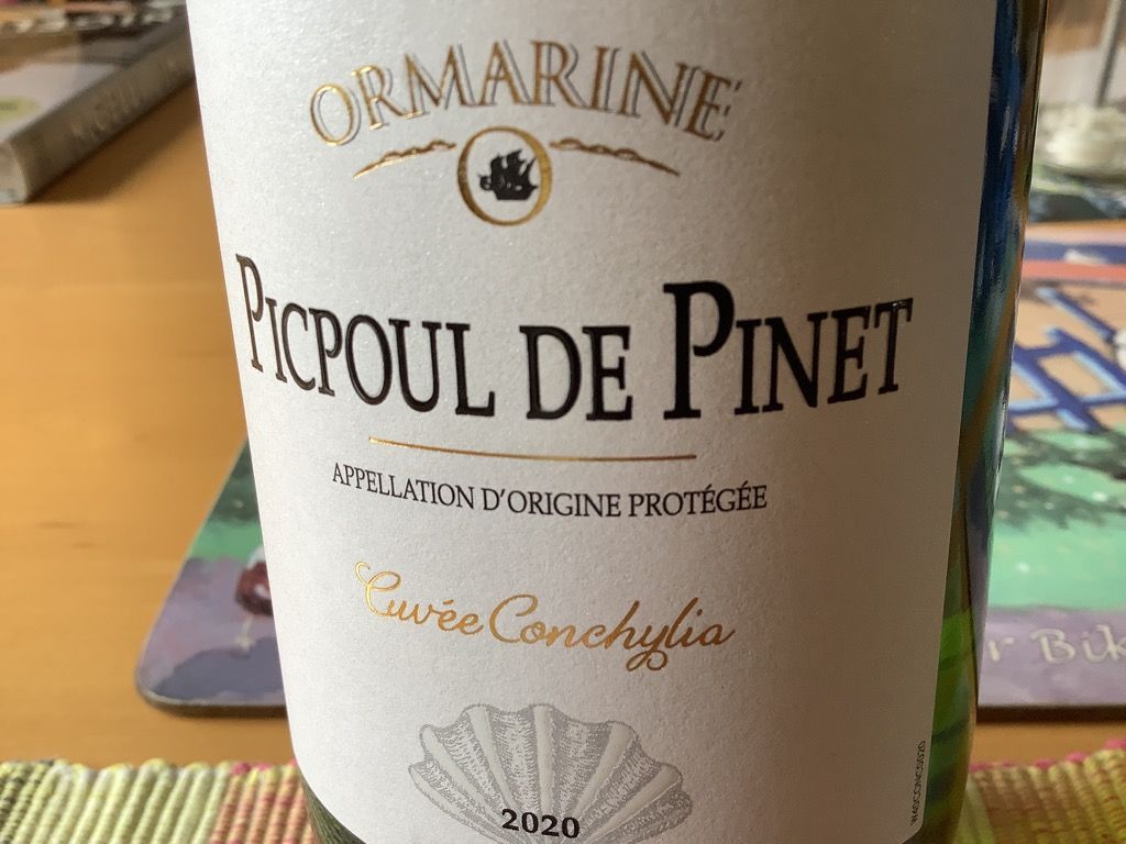 2022 Cave De L'Ormarine Picpoul De Pinet Cuvée Conchylia, France ...