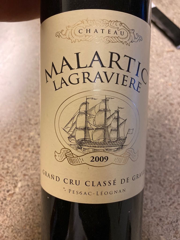 MALARTIC LAGRAVIERE 2009 白ワイン 2009 Château Malartic-Lagravière - CellarTracker