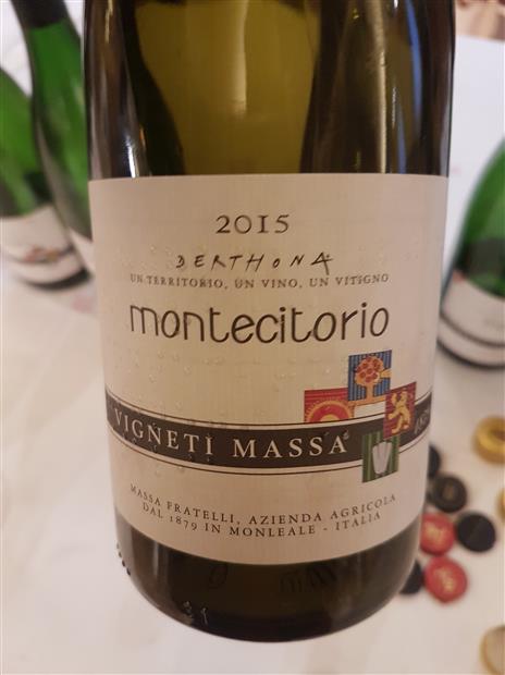 2015 Vigneti Massa Derthona Montecitorio, Italy, Piedmont, Colli ...