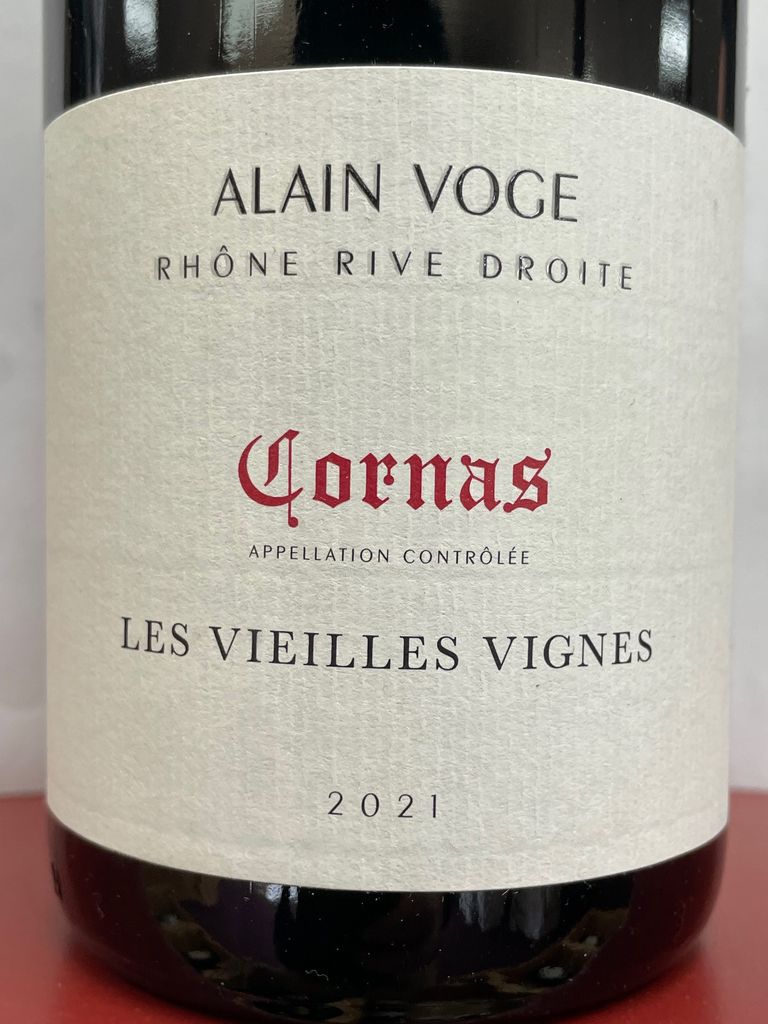2021 Alain Voge Cornas Les Vieilles Vignes - CellarTracker