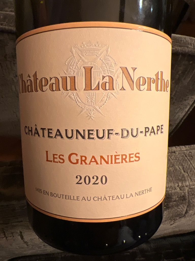 La Nerthe Granieres Rouge Chateauneuf 2020