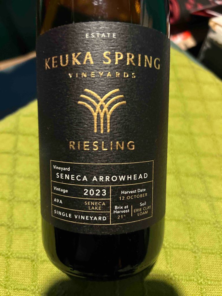 Keuka Spring Logo 2024 Keuka Spring Vineyards Riesling Arrowhead Mountain, USA, New York ...