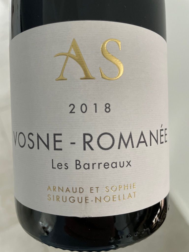 2020 Arnaud et Sophie Vosne-Romanée 'Les Barreaux' (MAGNUM) – Somm Cellars