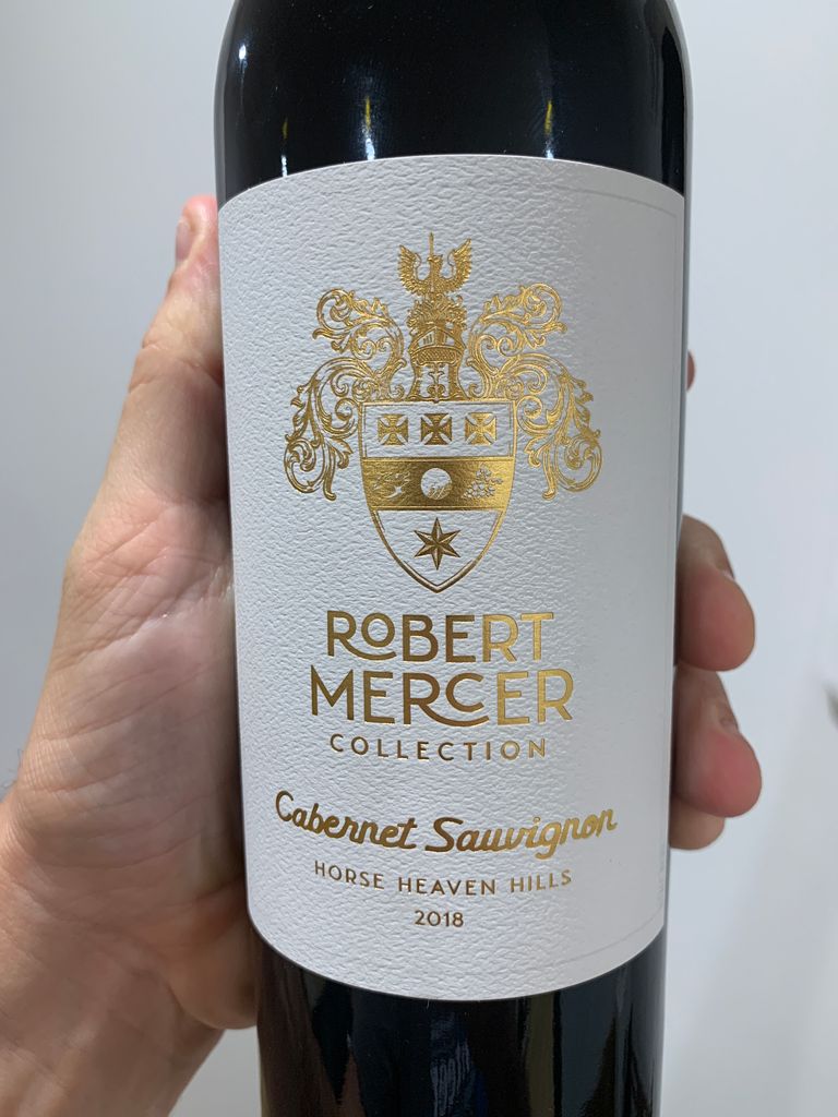 2018 Mercer Cabernet Sauvignon Robert Mercer Collection, USA ...