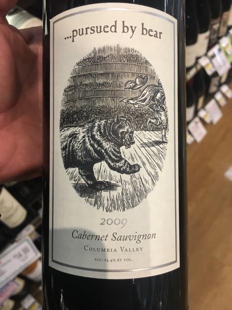 2009 Pursued by Bear Cabernet Sauvignon Pursued by Bear, USA ...