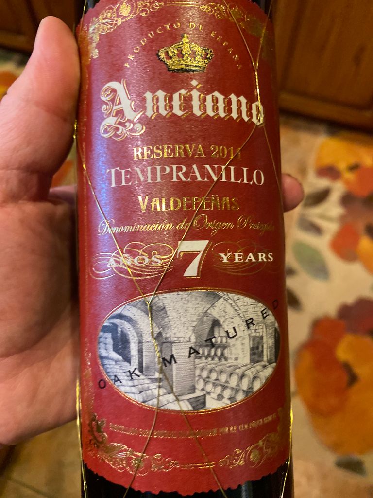 2011 Anciano Tempranillo Valdepeñas Reserva - Aged 7 Years
