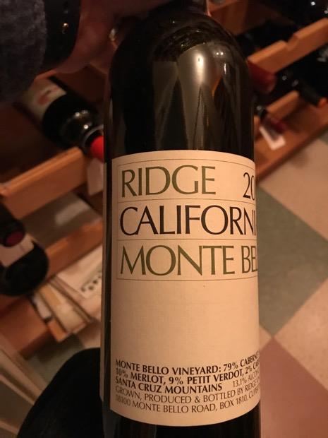 2007 Ridge Monte Bello - CellarTracker 2007 Ridge Monte Bello - CellarTracker