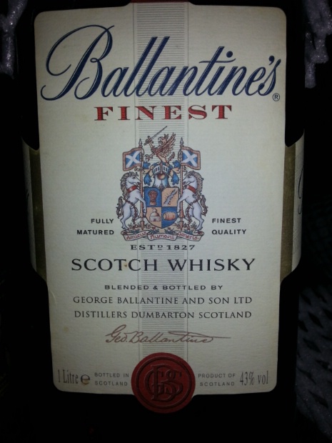 Ballantine's finest blended malt scotch whisk 1140ml (5010106111833)