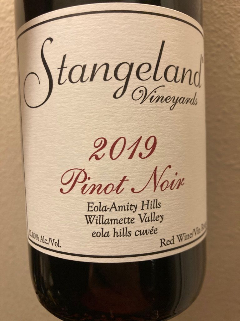 Stangeland Pinot Noir Eola Hills Cuvee USA Oregon Willamette Valley Eola Amity Hills