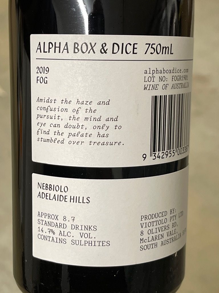 2019 Alpha Box & Dice F is for Fog, Australia, South Australia, Mount