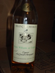 Francois peyrot liqueur poire williams e cognac de grande champagne con  astuccio