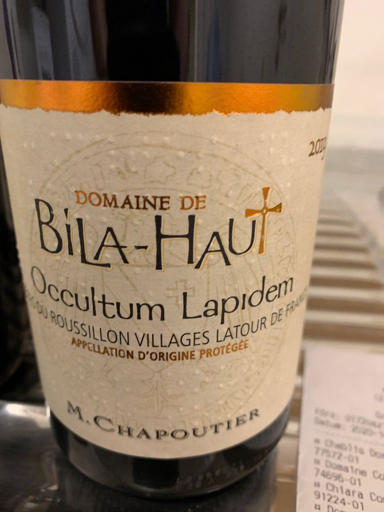 2019 M. Chapoutier Domaine de Bila-Haut Occultum Lapidem