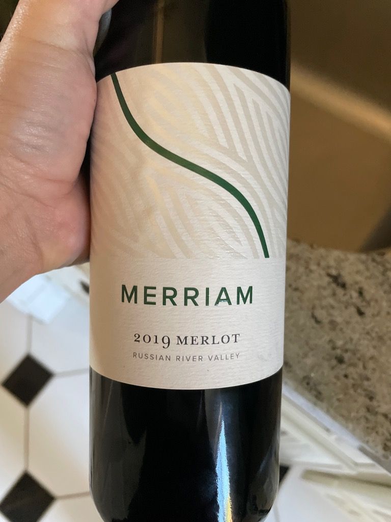 2019 Merriam Vineyards Merlot Russian River Valley, USA, California ...