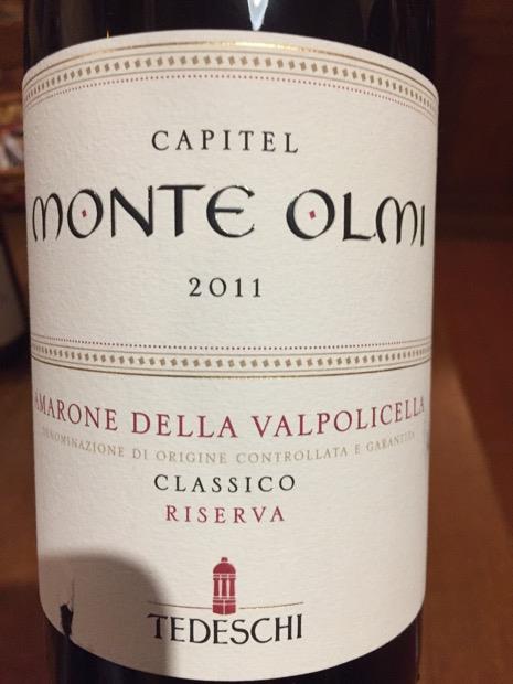 2011 Tedeschi Amarone della Valpolicella Classico Capitel Monte Olmi ...