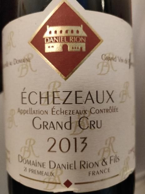 Daniel Rion 2013 Domaine Daniel Rion et Fils Echezeaux, France, Burgundy, Côte de ...