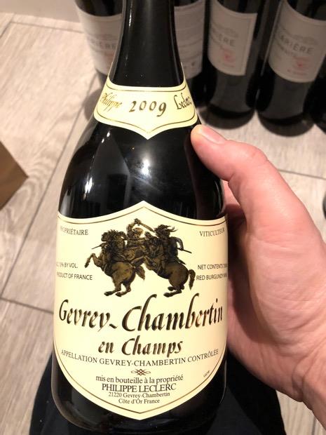 2009 Philippe Leclerc Gevrey-Chambertin en Champs - CellarTracker