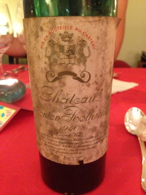 CHATEAU MOUTON ROTHCHILD 5本セット 1940 Château Mouton Rothschild - CellarTracker