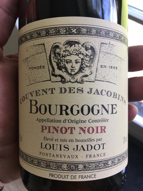 1995 Louis Jadot Pinot Noir Bourgogne Couvent des Jacobins