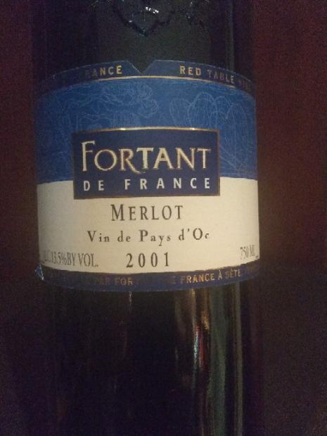 1995 Fortant de France Merlot Vin de Pays d'Oc - CellarTracker