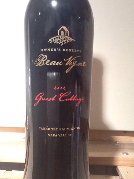 2012 Beau Vigne Cabernet Sauvignon Guest Cottage Owners Reserve