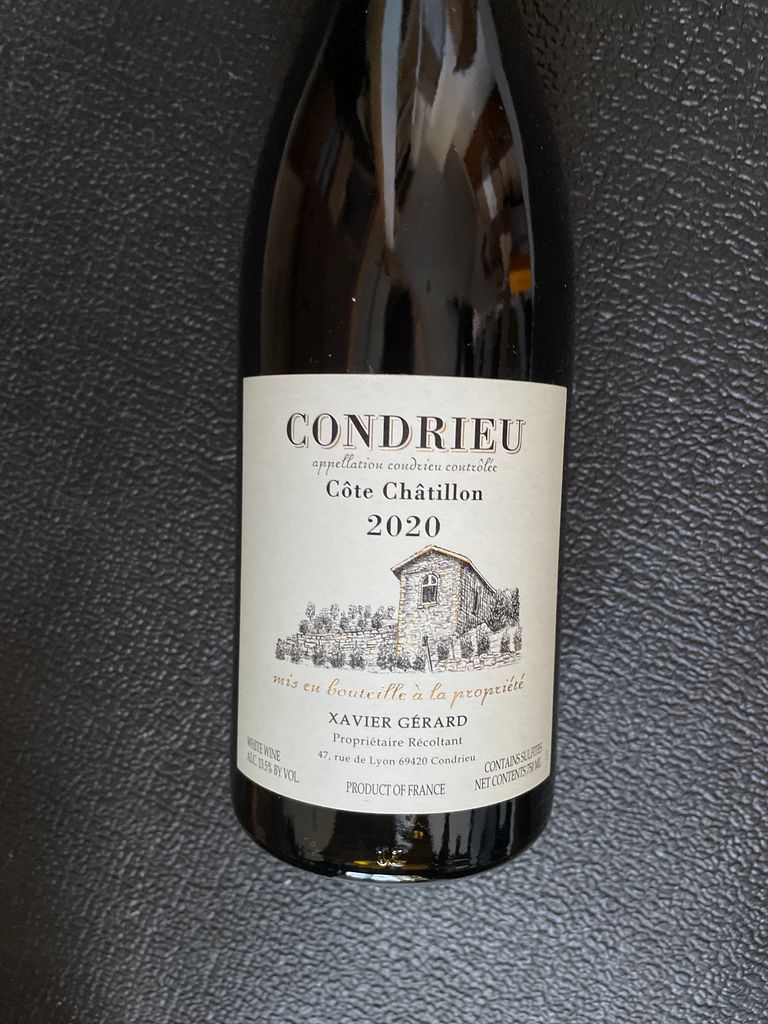 2021 Xavier Gerard Condrieu Côte Chatillon, France, Rhône, Northern