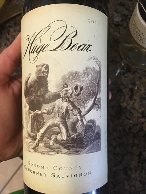 2012 Huge Bear Cabernet Sauvignon, USA, California, Sonoma County ...