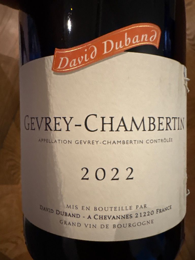 David Duband Chambertin 2010 グランクリュ 2010 Domaine David Duband Charmes-Chambertin Grand Cru, Cote de