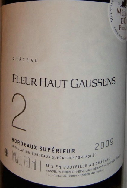09 Chateau Fleur Haut Gaussens France Bordeaux Bordeaux Superieur Cellartracker