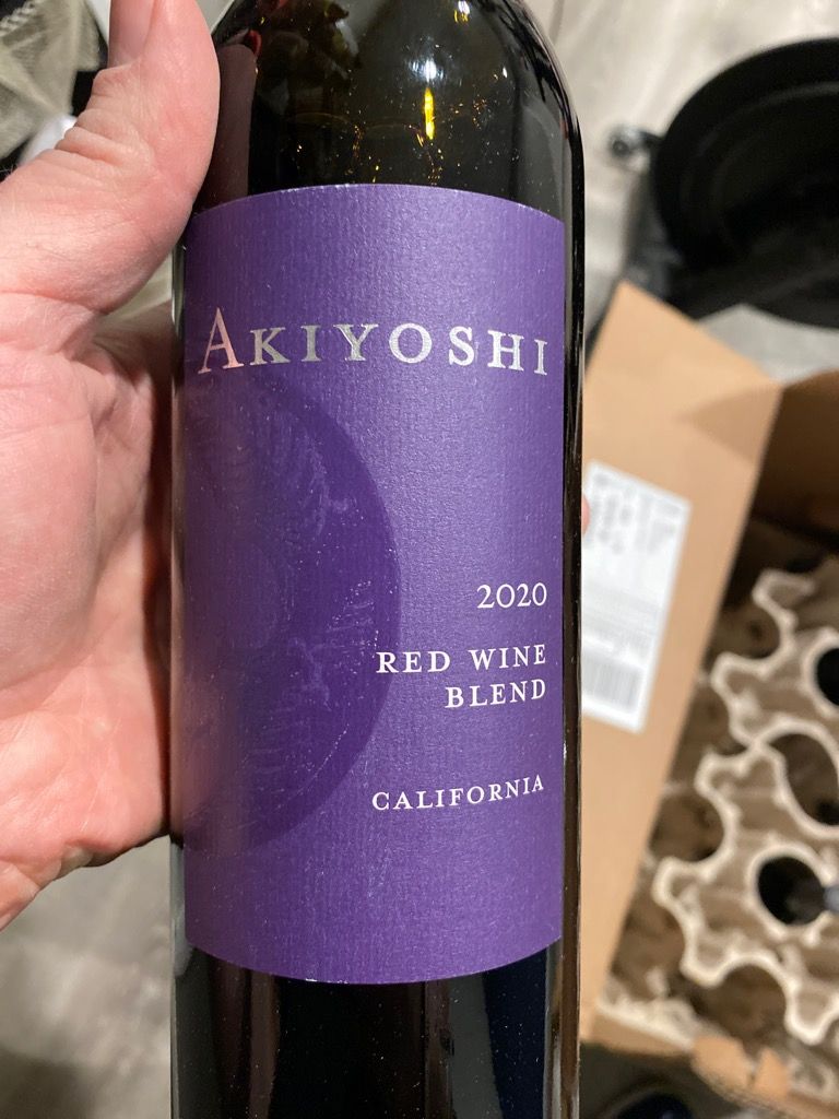 2020 David Akiyoshi Red Wine, USA, California CellarTracker