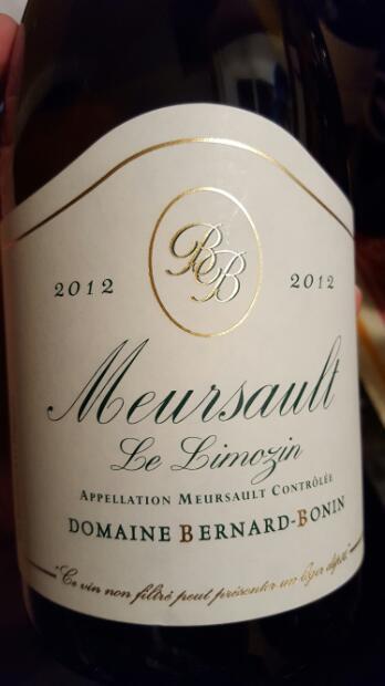 2018 Domaine Bernard-Bonin Meursault Le Limozin - CellarTracker