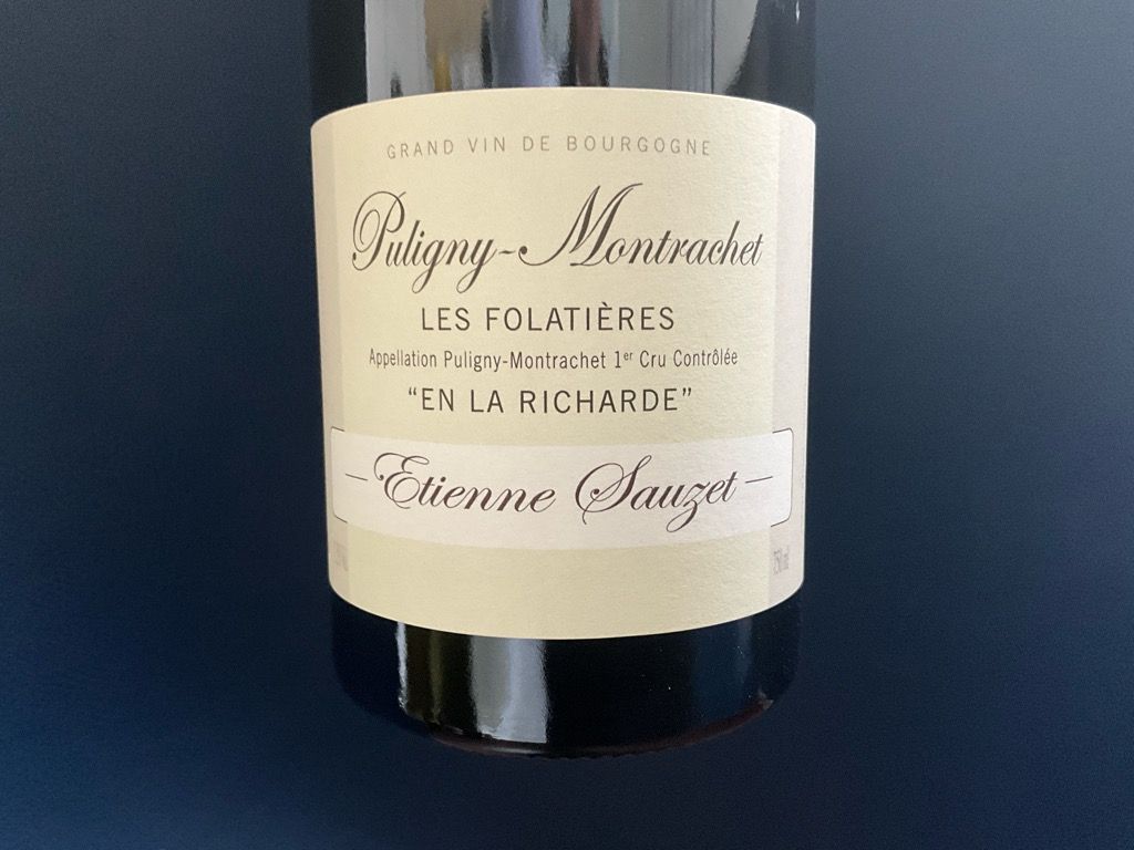 2022 Etienne Sauzet Puligny-Montrachet 1er Cru Folatières En la