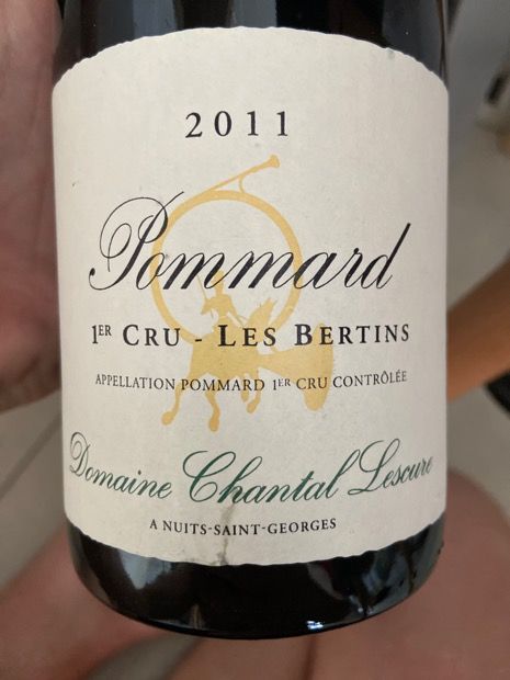 Domaine Chantal Lescure - Pommard 1er cru - Les Bertins 2018