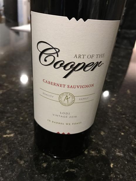 2016 Art Of The Cooper Cabernet Sauvignon, Usa, California, Central 