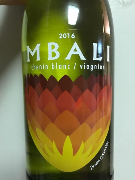 2016 Mbali Chenin Blanc Viognier South Africa Western Cape