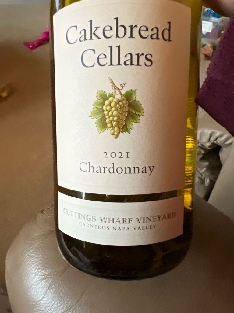 Cakebread Cellars Label 2022 Cakebread Cellars Chardonnay Cuttings Wharf, USA, California, Napa ...