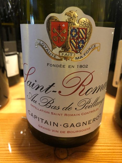 2018 Domaine Capitain-Gagnerot Saint-Romain Aus Bas de Poillange ...