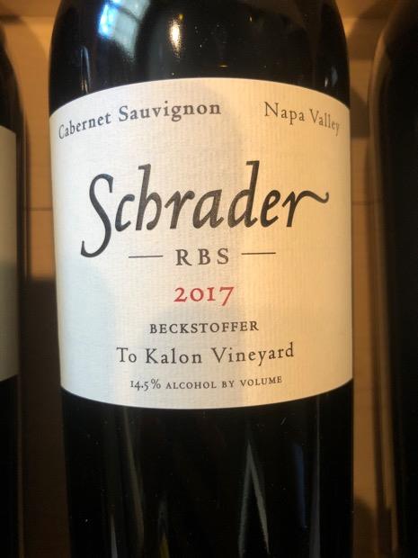 2017 Schrader Cellars Cabernet Sauvignon RBS Beckstoffer To Kalon