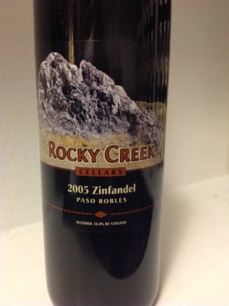 2002 Rocky Creek Cellars Zinfandel, USA, California, Central Coast