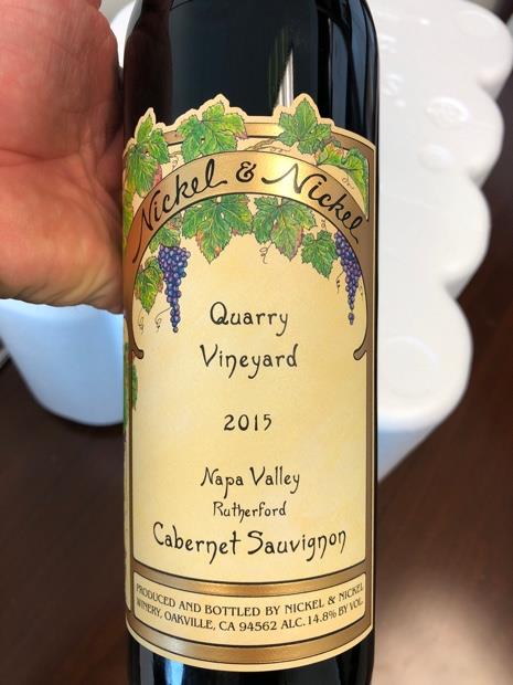 2015 Nickel & Nickel Cabernet Sauvignon Quarry Vineyard, USA ...