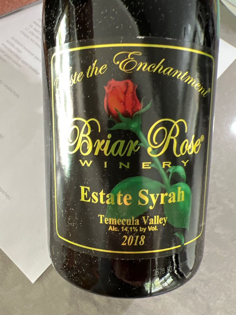 2018 Briar Rose Winery Syrah Linkogle Estate Collection, USA