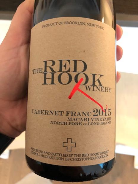 2015 The Red Hook Winery Cabernet Franc Macari Vineyard, USA, New York ...