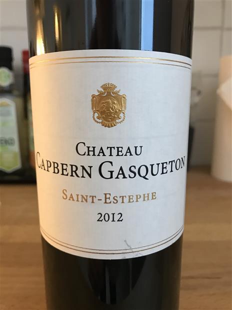 2012 Château Capbern-Gasqueton, France, Bordeaux, Médoc, St. Estèphe ...